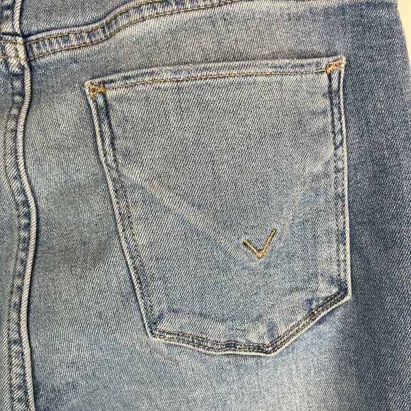 Hudson Barbra Roy light wash distressed bootcut jeans size 29 raw hem boho‎ - Picture 4 of 6